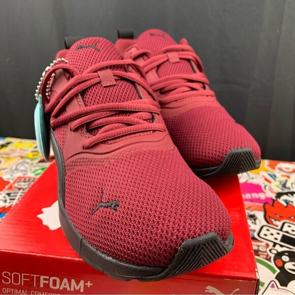 Puma Burgundy Electron Star Runners Women's Various Sizes - Picture 6 of 13